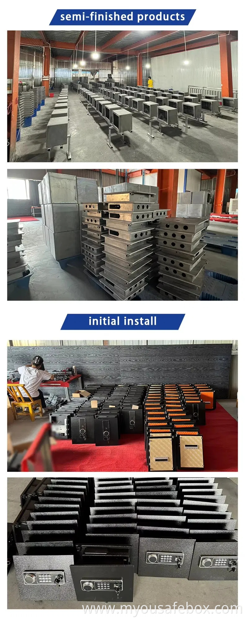 Hot Sale Elegant Steel Electronic Digital Lock Money Safe Box for Hotels and Offices Big Electronic Security Safe Box